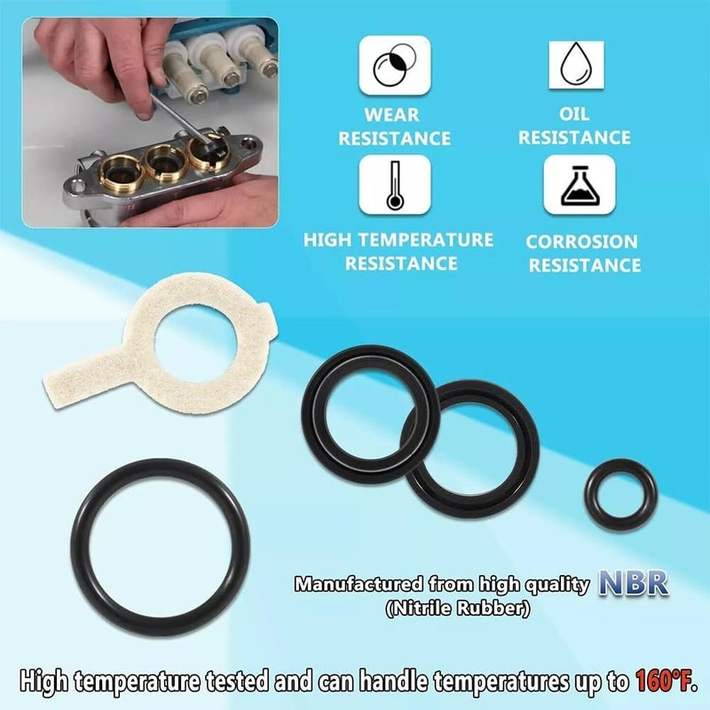 DHAZIR 30623 Seal Kit Replacement Fit For Cat Pump Model 30 31 34 35 310 340 350 310B 310S 310W 340S 340B 340W 350 350S 350B 350W Models, 5 Frame Plunger Pumps 6PACK - Image 4